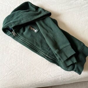 Polo Bear Ralph Lauren Green Zip-Up Hoodie Jacket Child Size 6